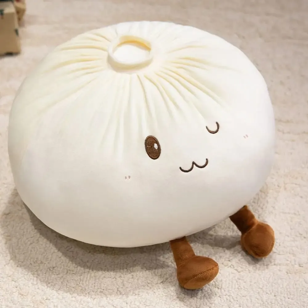 Superweiches Plüschmaterial, gedämpftes Brötchen-Plüschkissen, gefüllt mit PP-Baumwolle, zum Stressabbau, Knödel-Plüschtier, flauschig, bequem — image 5