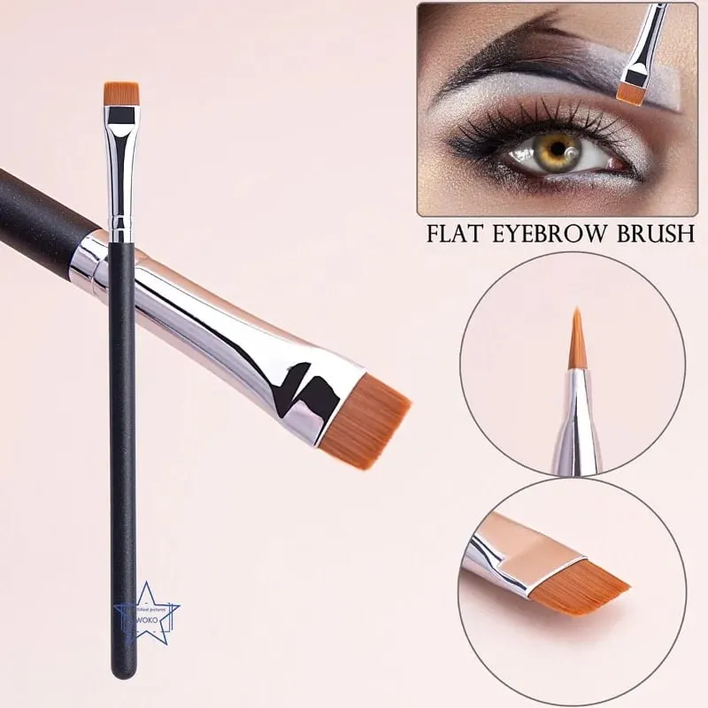 212 flacher Augenbrauenpinsel, ultradünner Augenbrauen-Make-up-Pinsel, flacher Eyeliner-Pinsel, dünner Eyeliner-Brauenkontur-Schönheitspinsel — image 2