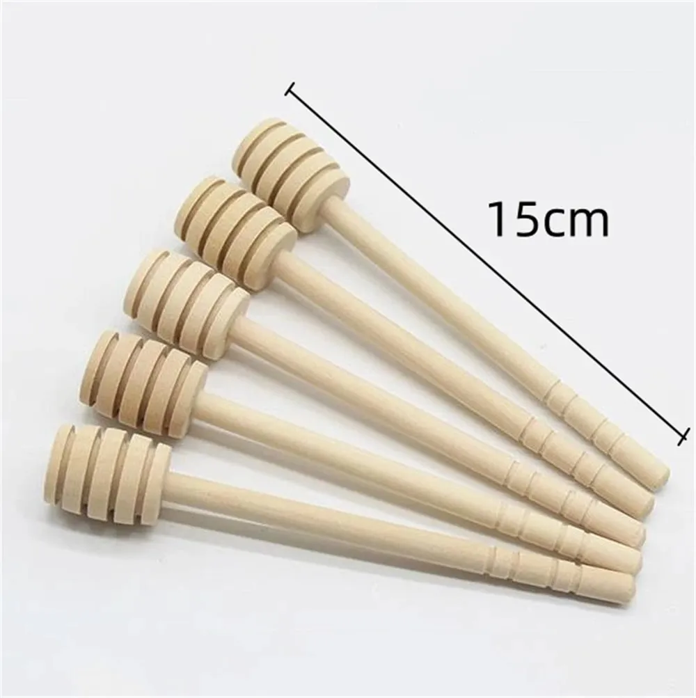 100 ชิ้นไม้น้ำผึ้ง Dipper Stick Server สำหรับน้ำผึ้ง Dispense Drizzle น้ำผึ้ง — image 11