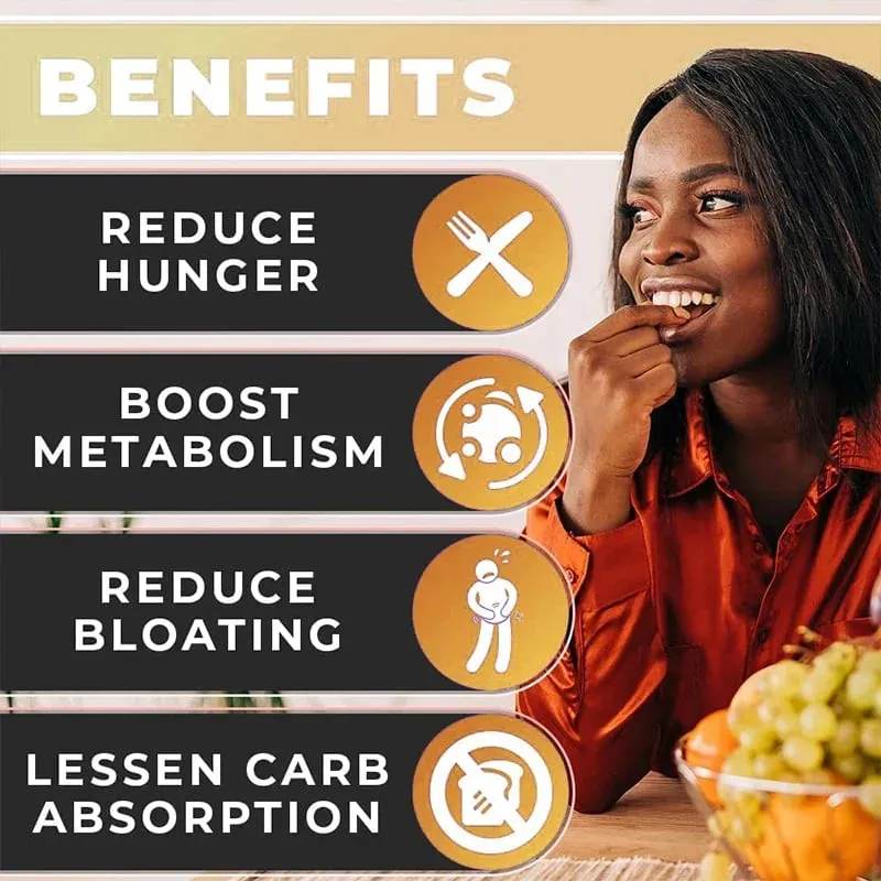كبسولات دايتيا للتحكم في الشهية - فيتامين C العضوي، الشيتوزان (90% DAC) عملية التمثيل الغذائي تعزز حرق الدهون وقليلة الدهون — image 6