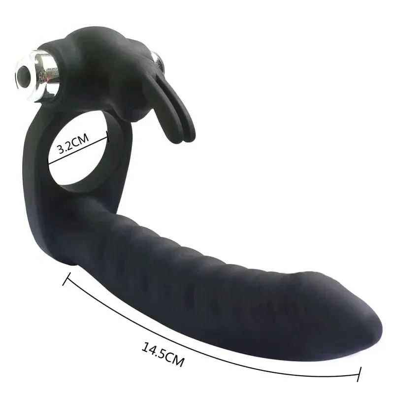 Herren Double Penetration Strapon Dildo Vibrator Analdildo Vibrator Analkugeln Strap ons Männlicher Penis Vibrator Sexspielzeug für Paare — image 4