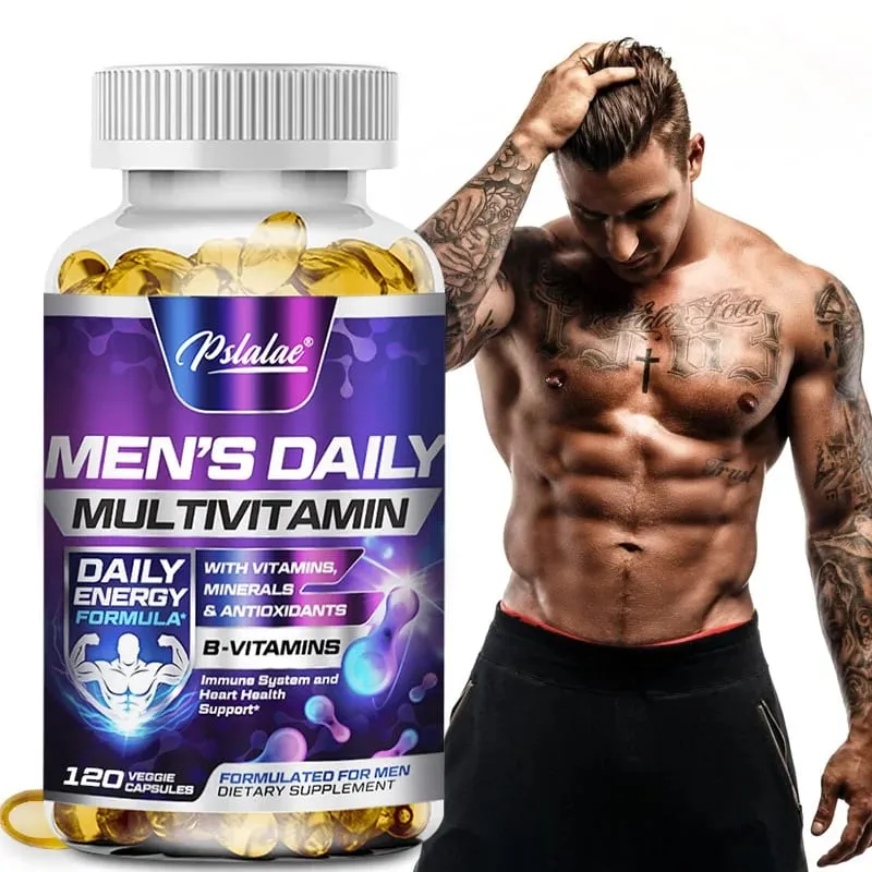 Men's Multivitamin Supplement - Supports Men's Multivitamin with Vitamins A C D E & B12 Zinc Calcium Magnesium and More — image 2