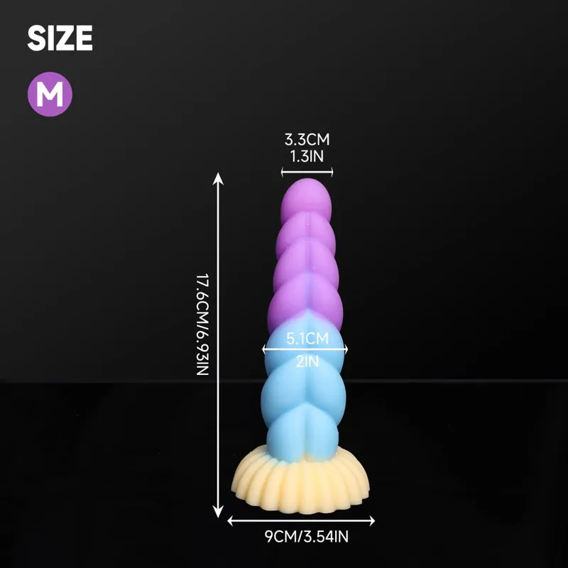 แฟนตาซี Anal Plug Dildos ต่อมลูกหมาก Clit G-Point Stimualor ช่องคลอดนวด Butt Plug ซิลิโคนผู้ใหญ่ของเล่นสำหรับสตรีและผู้ชาย