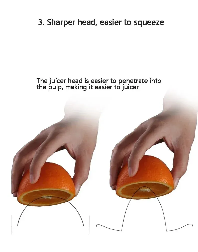 304 สแตนเลสเครื่องคั้นน้ำผลไม้มะนาวบ้านขนาดเล็ก Creative Juicer แบบพกพาเครื่องคั้นน้ำผลไม้ Orange Squeezer — image 10