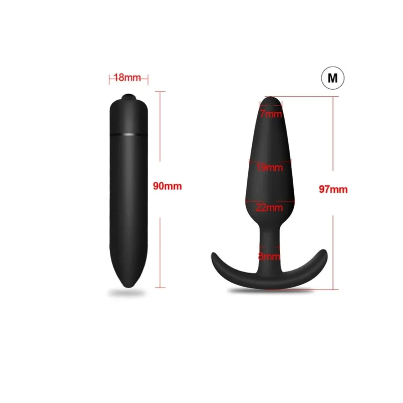 4 adet acemi silikon Butt Plug Anal Plug erkekler için prostat masaj aleti eşcinsel Mini Anal kurşun vibratör seks oyuncak erkekler kadınlar için