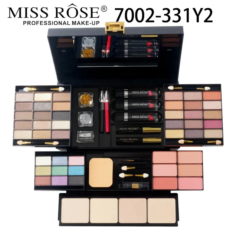 All-in-One-Make-up-Paletten-Set, Kombination aus Lidschatten, Lipgloss, Lippenstift, Rouge, Highlight-Puder in einem kompakten Kit — image 8