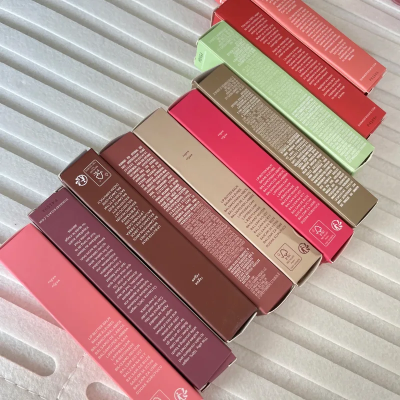 Summer Limited Rho Vanilla Beige LipBalm Set di rossetti trasparenti idratanti Tubo morbido e liscio Specchio per labbra Lucidalabbra Blum per labbra Trucco — image 5