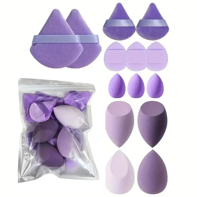 Makeup Brushes and Sponges Set Pink Makeup Puff Beauty Egg Headband Wristband Remover Kit Makeup Tool Gift 20-32pcs