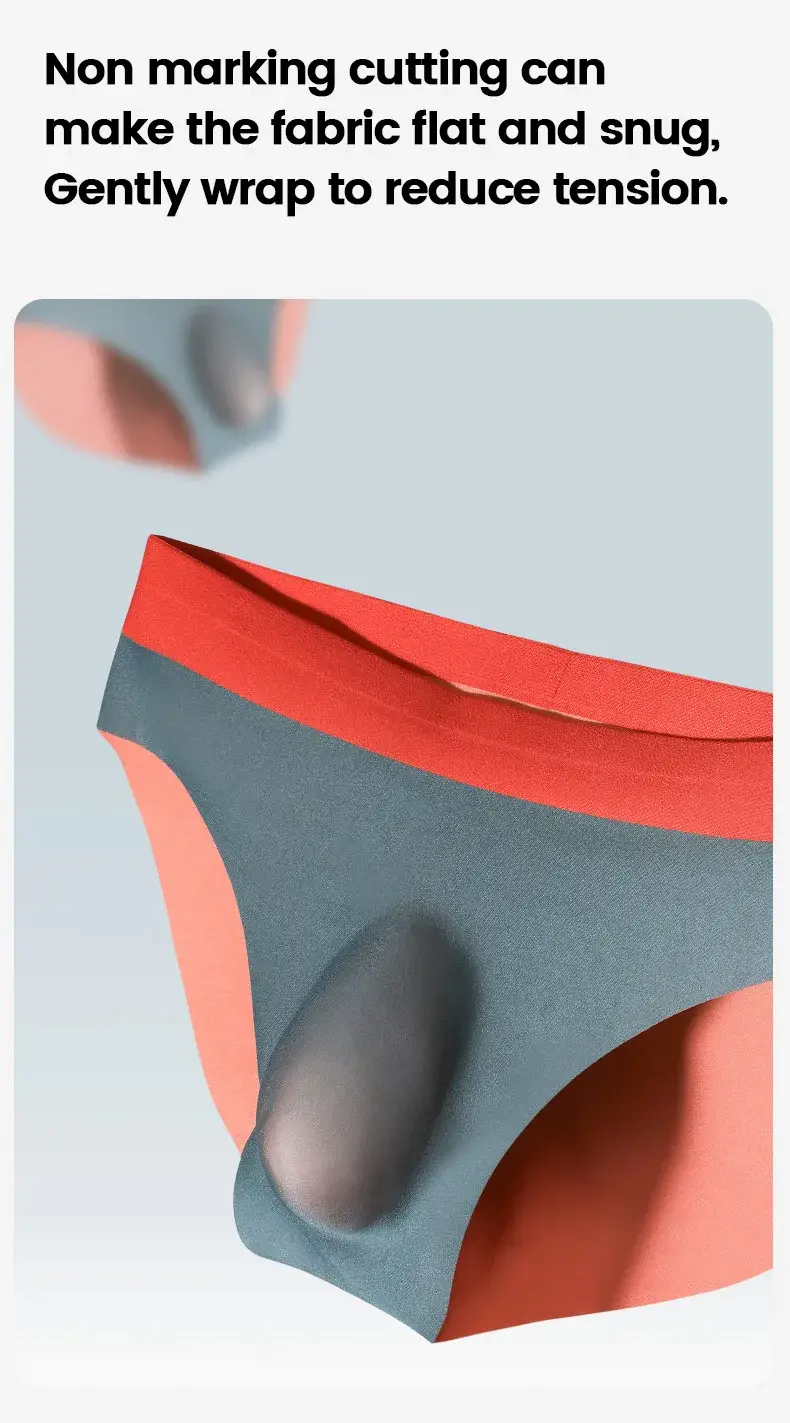 メンズアイスシルクシームレス下着 3D パンチモールド三角パンツ夏薄底パンツ男性のスポーツショーツ