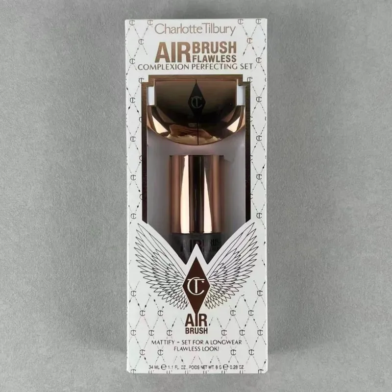 Charlotte Tilbury Airbrush Flawless Setting Spray 100 ml 34 ml 2-teiliges Set Setting Spray Feuchtigkeitsspendendes Hydrat Oil Control Make-Up Geschenk — image 11