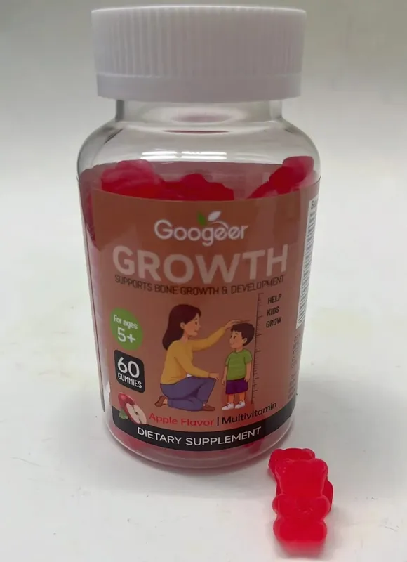 Pertumbuhan Ketinggian Kanak-kanak Menyokong Gummies dengan Nutrisi Pertumbuhan Penting dan Multivitamin Menyokong Ketinggian & Perkembangan Tulang yang Sihat