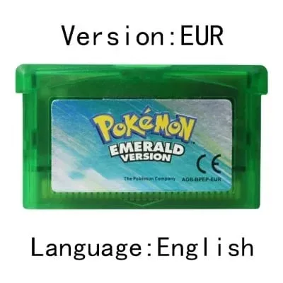 GBA jeu Pokemon série cartouche de jeu vidéo carte de Console Pokemon émeraude rouge feu rubis feuille vert saphir multi-langue — image 12