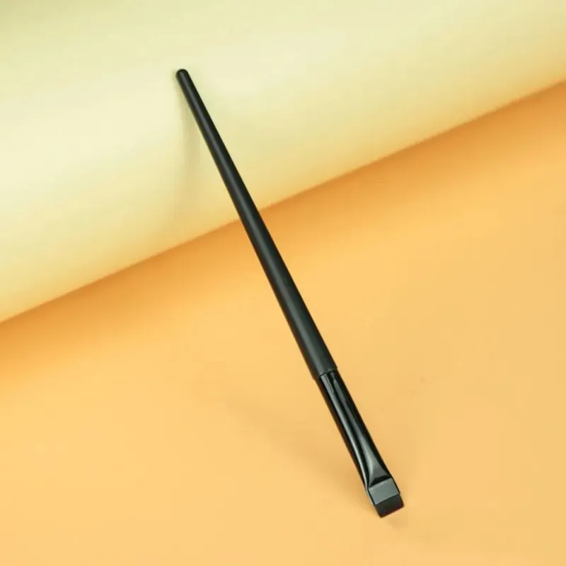 Brocha cosmética, herramienta de maquillaje para principiantes, brochas delineadoras de ojos finas en ángulo, brocha plana para cejas, delineador, brocha para cejas, brochas de maquillaje — image 9