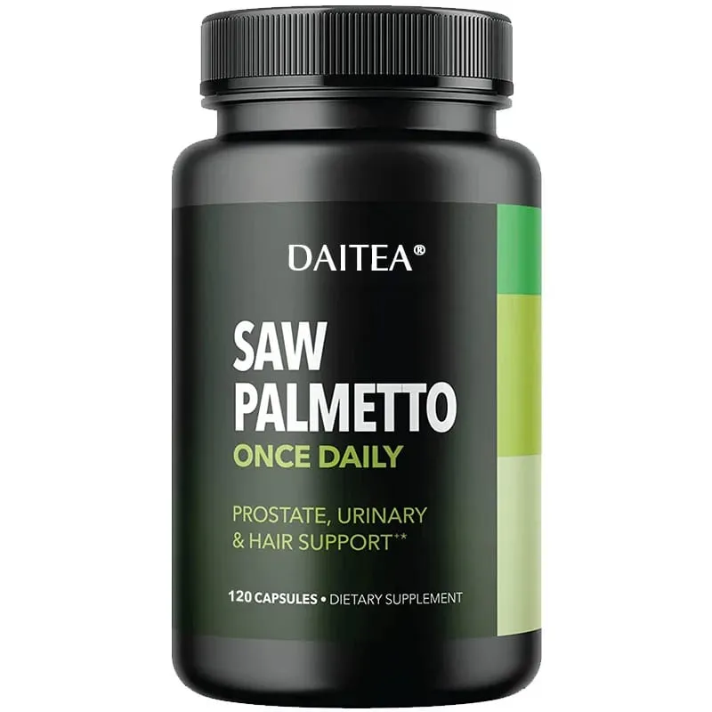 Daitea Saw Palm Capsule Supplément de santé de la Prostate soutient la santé des voies urinaires soutient la santé de la vessie favorise la croissance des cheveux