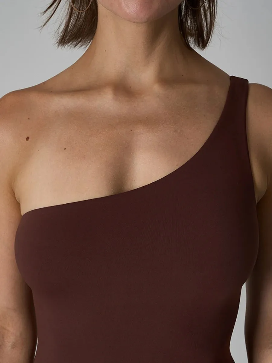 Çapraz omuz tulum kadın katı yüksek elastikiyet ince Shapewear Bodysuit kadın moda streetwear ince spor iç çamaşırı — image 5