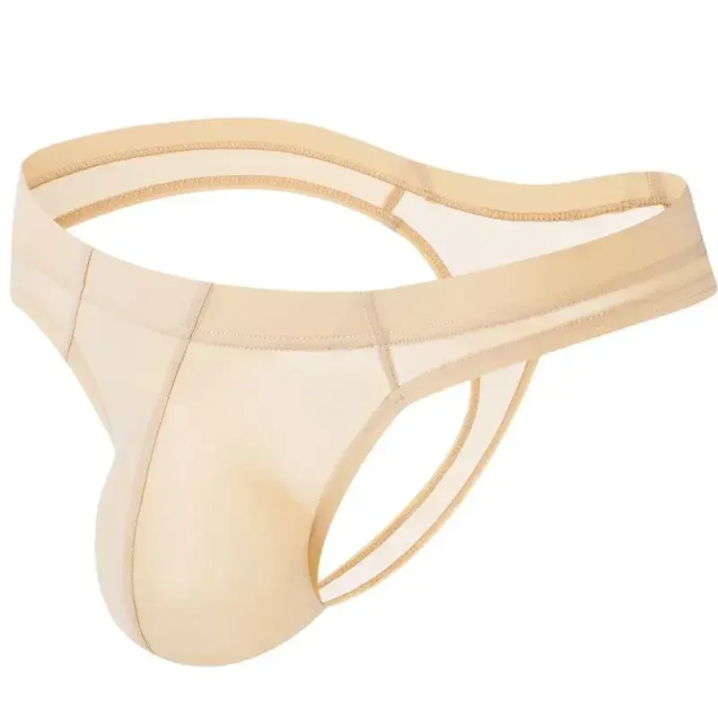 Sexy Men's Thongs Underwears Ultra-thin Thong G Strings Pouch Ice Silk Tanga Hombre Sexy Gay Underpants Breathable Briefs Men — image 10
