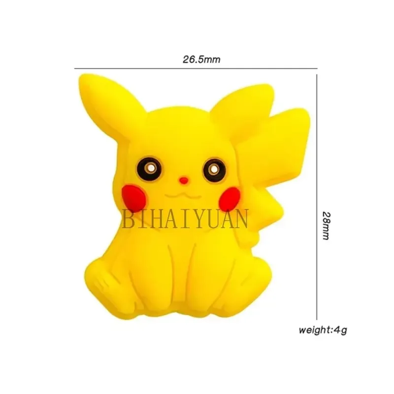 5 Stück Pokemon Silikon-Brennperlen für DIY Bead Pen Schnullerkette Clips Perlen Kinderspielzeug DIY Geschenk — image 7