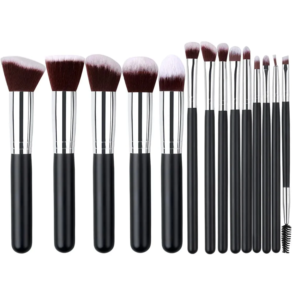Profesionální sada štětců na make-up 14/16 kusů Měkký nadýchaný štětec pro tvarování kontur Kosmetické nástroje pro krásu obličeje — image 1