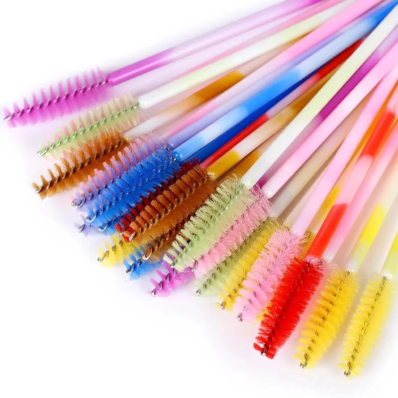 50/100 Pz Spazzola per trucco Ciglia Spazzole per sopracciglia Pettine Usa e getta Mascara Bacchetta Estensione ciglia Forniture Cosmetici Strumenti per il trucco — image 2