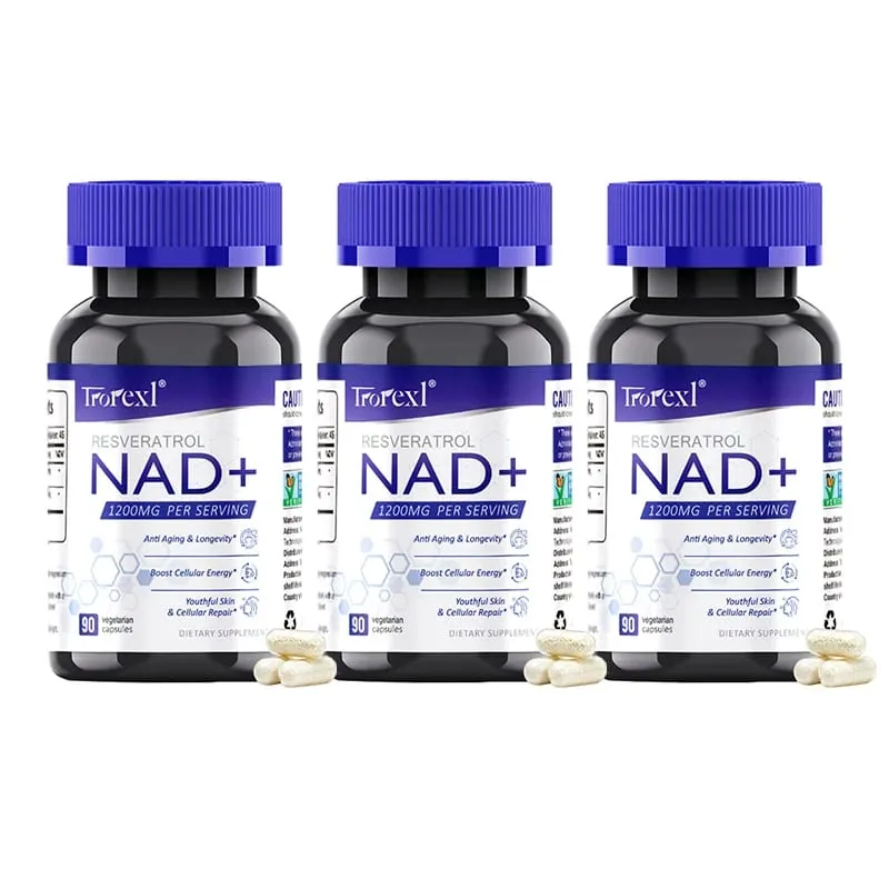NAD + Doplněk resveratrolu NAD Plus Boosting – podporuje buněčnou energii, metabolismus proti stárnutí, zdraví pokožky — image 9