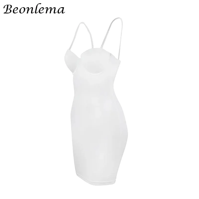 Robe courte moulante, dos nu, bretelles fines, couleur unie, décontractée, Sexy, sans manches, taille haute, Club, Mini robes pour dames, basique, été — image 10