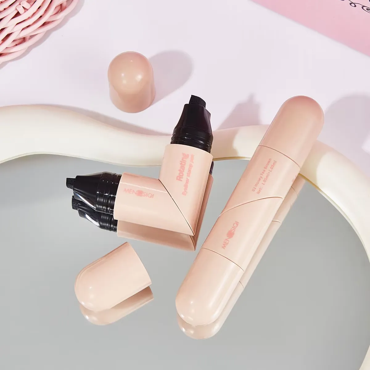 2 i 1 Roterende Eyeliner Stempel Glat Vandtæt Langtidsholdbar Smudsafvisende Eyeliner — image 4