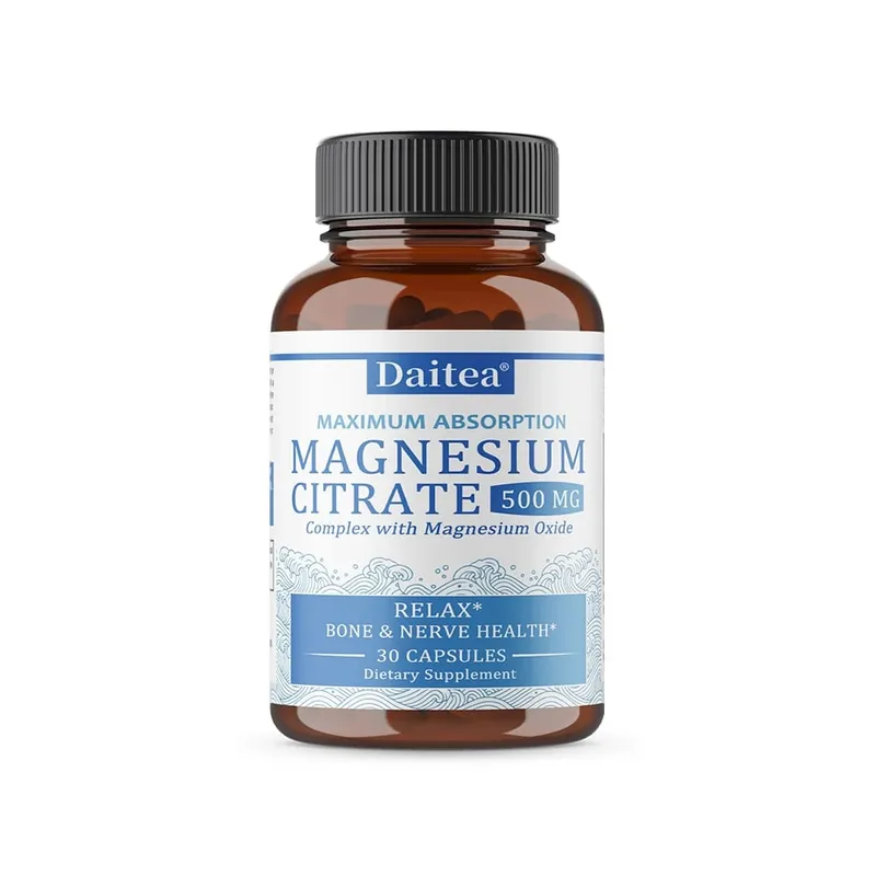 Sakin Rahatlama ve Sindirim Sağlığı Desteği için Magnezyum Sitrat Kompleksi 500 MG - Yüksek Emilimli Magnezyum Takviyesi