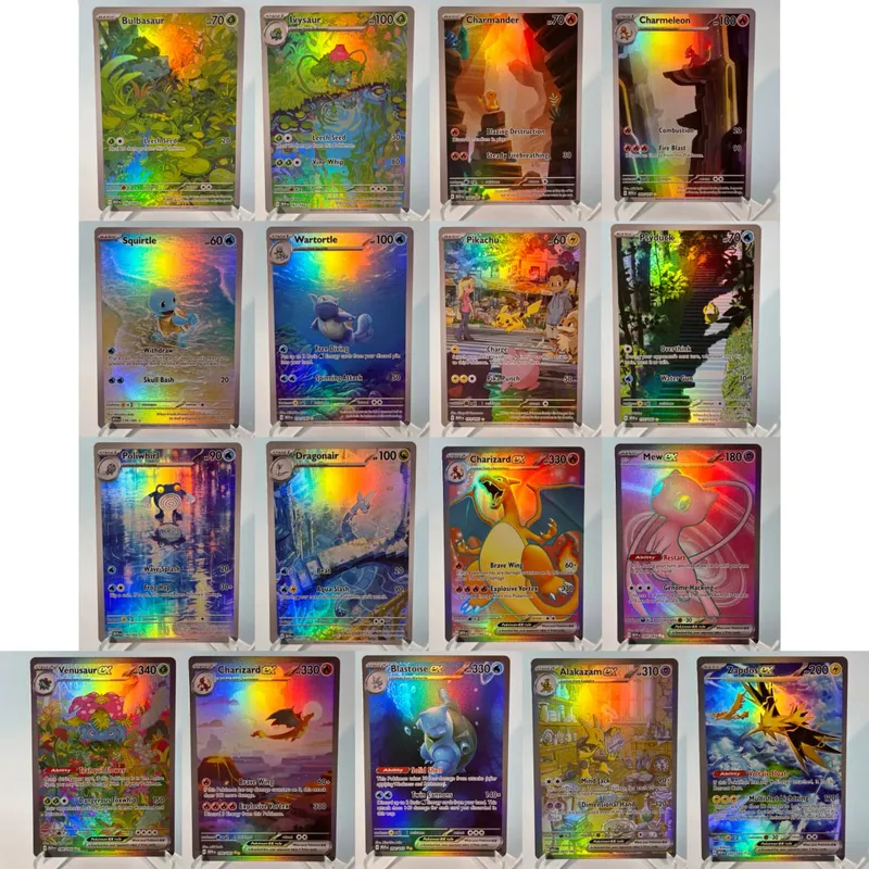Juego de Base de tarjetas PKM, chispas emergentes, paquete PTCG123 GX, arcoíris holográfico Ex GX, colección poco común, juguetes de batalla, regalos para pasatiempos — image 16