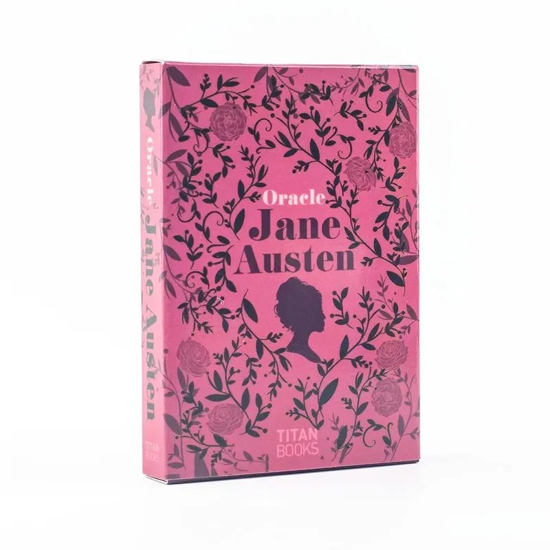 Jane Austen Oracle Deck 40 cartas Conjunto de adivinhação literária estilo regência cartas de tarô ilustração 10,3 * 7,3 cm