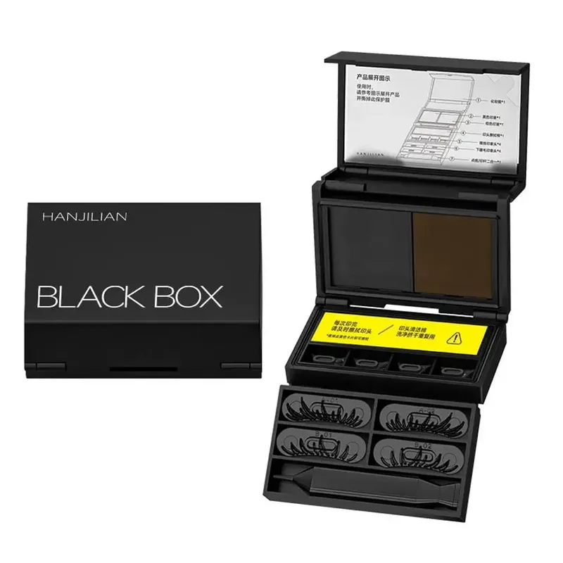 3 σε 1 Lower Eyelash Stamp Eyeliner & Mole 3s Fast Application Φορητό σετ μακιγιάζ Eye Αντιολισθητικό Φυσικό μακράς διαρκείας P6C5