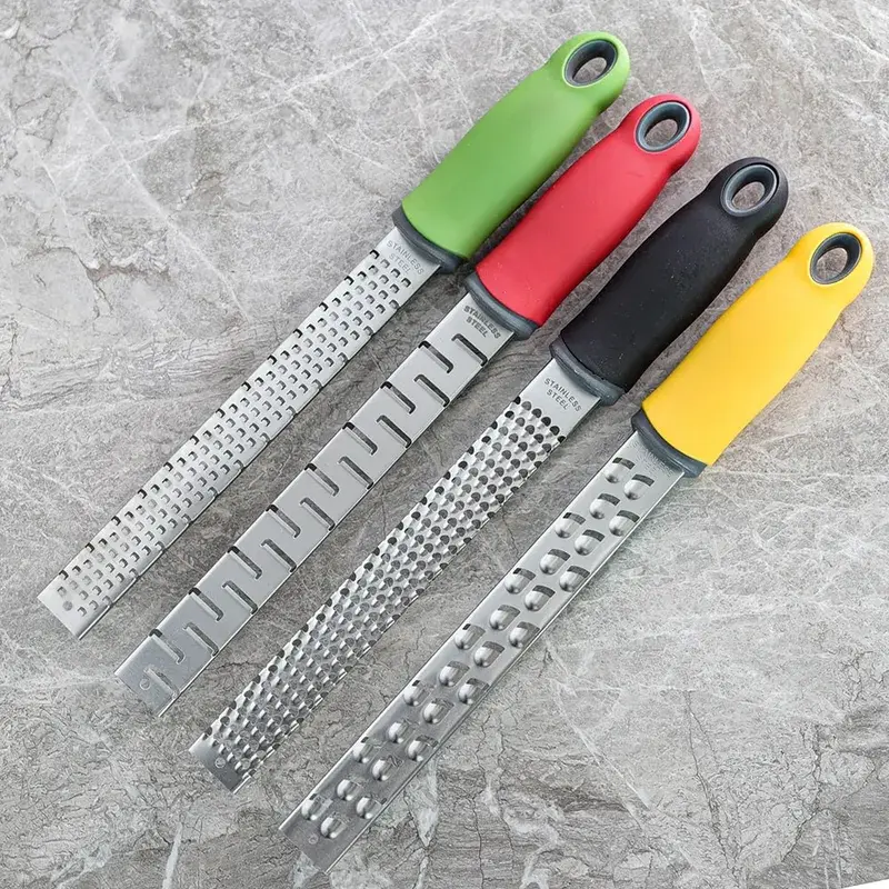 Citrus Lemon Zester & Cheese Grater-Parmesan Cheese Lemon Ginger Garlic Nutmeg Chocolate Vegetables Fruits Kitchen Tools