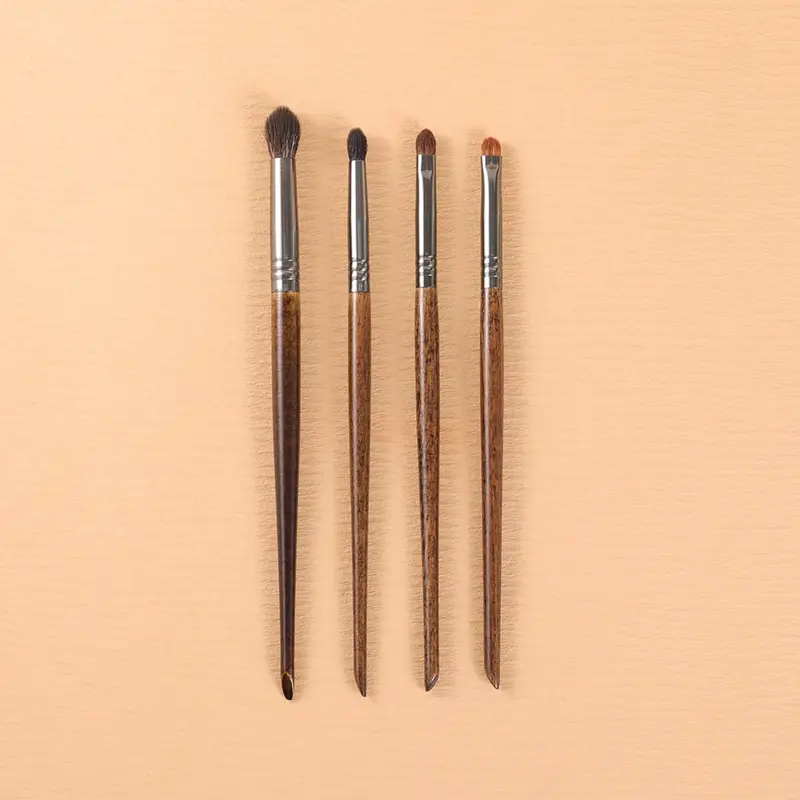 Pennelli per trucco occhi OVW 4 pezzi Dettagli pennelli per applicazioni di precisione Set di strumenti cosmetici di bellezza