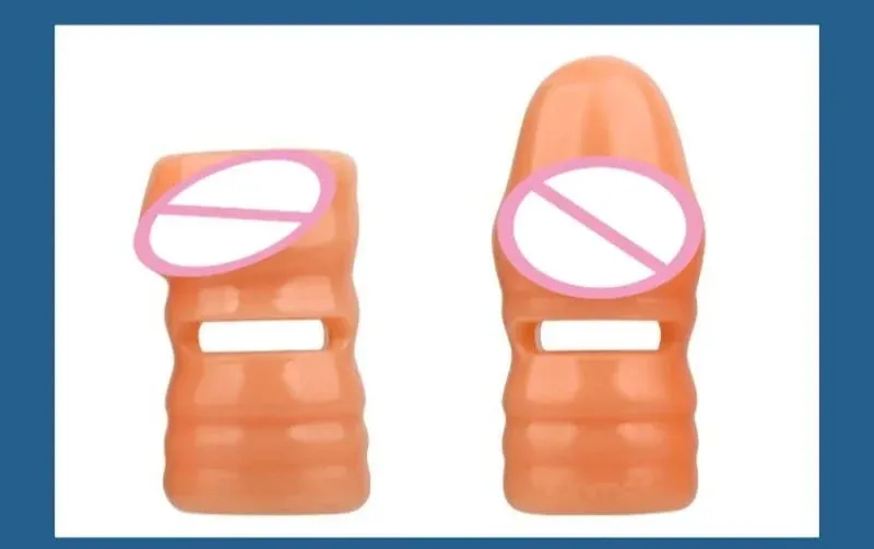 2 adet/takım Penis Kollu Silikon Yeniden Kullanılabilir Uzatma Prezervatif Gecikme Boşalma G Noktası Anal Seks Oyuncakları Erkekler Için Hiçbir Vibratör Seks Shop — image 7