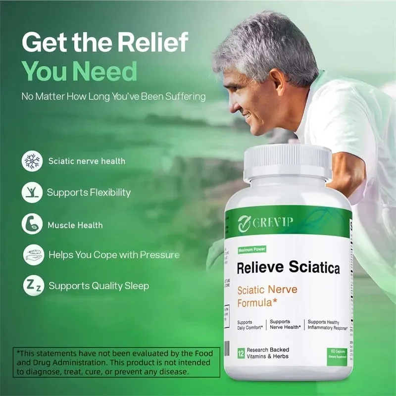 Sciatic Nerve Health Support - Relieve Joint Pain Hip Leg and Lower Back Discomfort and Improves Nervous System Health — image 5
