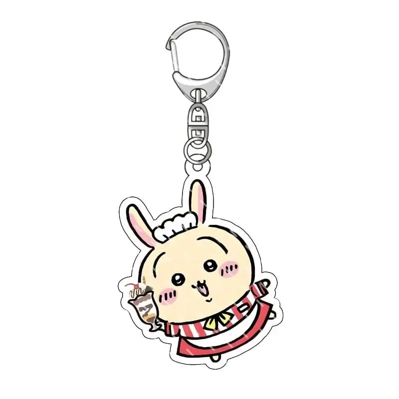 jiyi Pendant Anime Comic Acrylic Peripheral Keychain Hachiware Usagi Cute Pendant Bag Hanging Dekorasyon na Dekorasyon — image 18