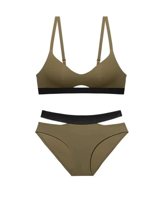 US กีฬา Push-Up Bra Anti-Sagging ไม่มีรอยต่อ Racerback Bralette ชุดไม่มีลวดสำหรับหน้าอกเล็กผู้หญิงฤดูใบไม้ร่วงฤดูหนาว — image 12