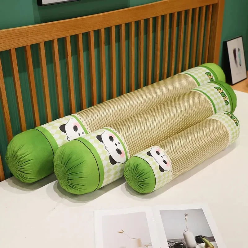 60 ซม.Panda Ice Vine หมอน Plush สองด้าน Cool Ice หวายเบาะนุ่ม Plush Throw หมอนบ้านโซฟาเตียงตกแต่งของขวัญ — image 3