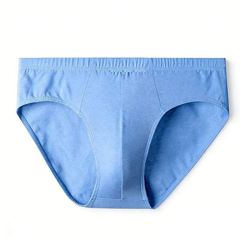 5Pcs Zufällige Farbe Männer 100% Baumwolle Atmungsaktive Slips Bequeme Männliche Unterwäsche Dessous Sexy Elastische Höschen Unterhose — image 10