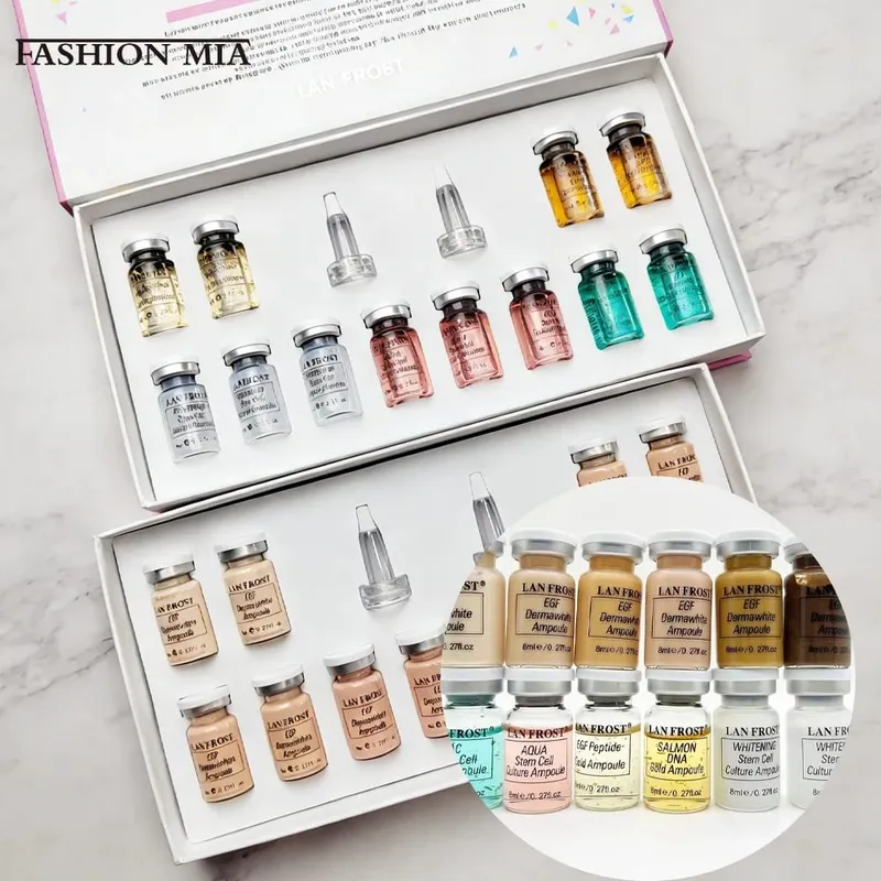 12 pezzi Corea BB Cream Glow ampolla Starter Kit per principianti fondotinta viso sbiancante protezione solare schiarente cura della pelle — image 2