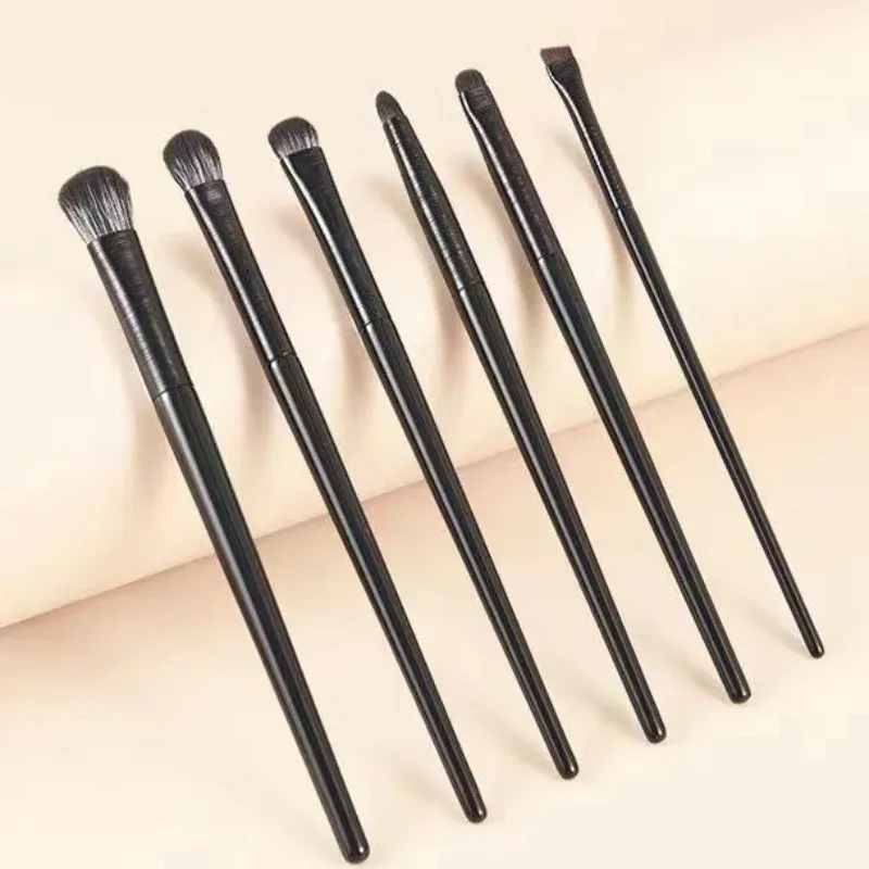 2/6/10 ST Ögonsminkborstar Set Professionell mjuk precisionsögonskugga Eyeliner Ögonbrynsborste Kvinnor Ansiktsskönhet Kosmetiskt verktyg — image 1