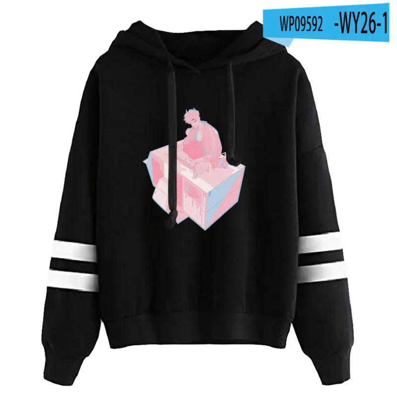 Link Click Anime Hoodie Unisex Pocketless Parallel Bars Sleeve Sweatshirts Women Men Hoodies Harajuku Streetwear Fashion Clothes — image 23