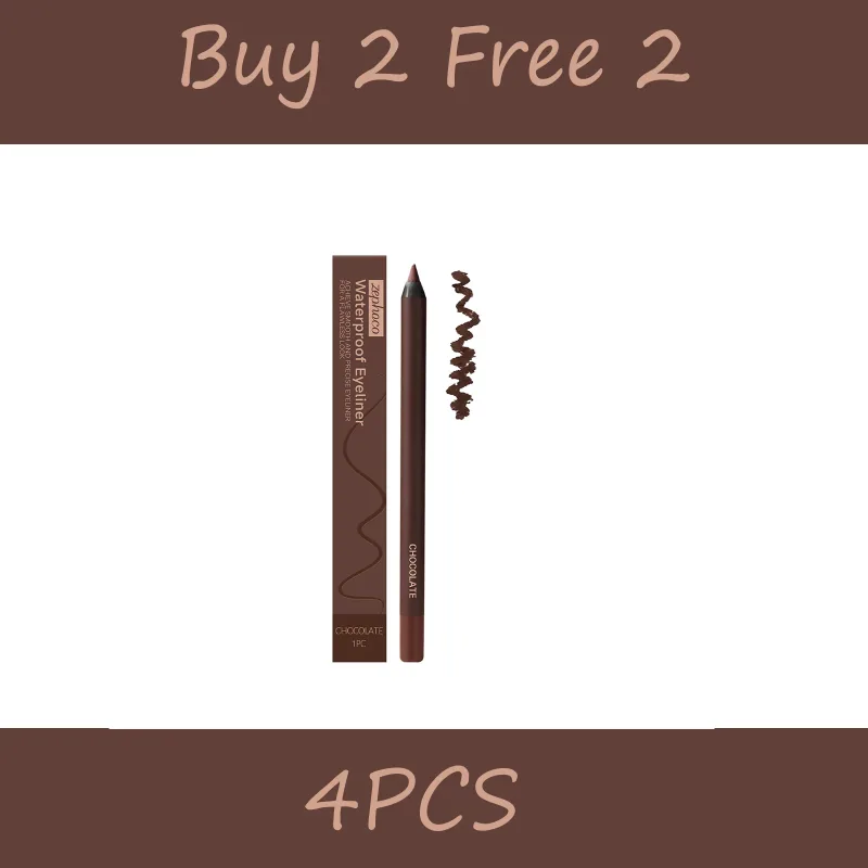Zephoco 1pc Chocolate Eyeliner Pen Vandtæt Glat påføring Langtidsholdbar øjenmakeup Gel blyant til daglig brug — image 8