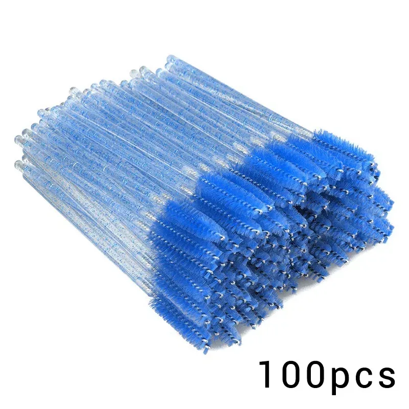 100/300Pcs Disposable Eyelash Mascara Brushes for Eye Lashes Extension Eyebrow and Makeup Lash Spoolies Wands — image 19