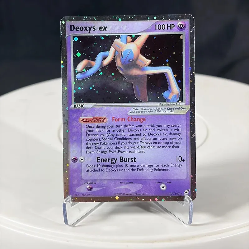 Karty proxy Seria EX Rayquaza Złota gwiazda Charizard Gengar Pikachu Hobby Hobby Kolekcje Kolekcja gier Karty Anime — image 34