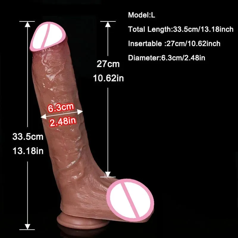 Realistische 4 Maten Zachte Grote Dildo Dubbele Siliconen Zuignap Penis Koppels Masturbatie Zachte Pik Vrouw Man Anale Adult Sex speelgoed — image 8