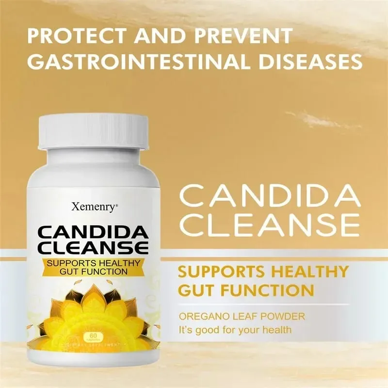 Candida Cleanse - ส่งเสริมการทำความสะอาดลำไส้และการล้างพิษ ปรับปรุงการย่อยอาหารและบรรเทาอาการท้องผูกและท้องอืด — image 3