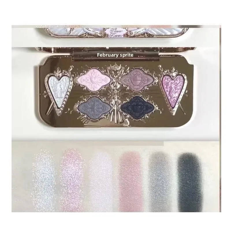 Flower Knows Unicorn Vintage Eyeshadow Palette Blush Highlighter Lipstick Cute Girly เครื่องสำอางสำหรับผู้หญิง — image 8