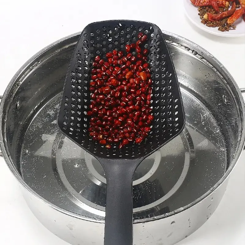 Cucchiaio colino grande imbuto colino per alimenti fritti filtro per l'acqua per alimenti vegetali utensili da cucina portatili per la cucina domestica — image 4