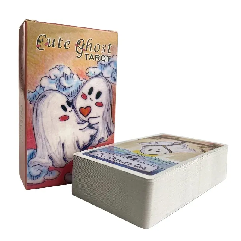 Roztomilý Ghost Tarot Deck Toy 78ks Tarot Deck Oracle Card Divination Birthday Party Entertainment desková hra — image 3