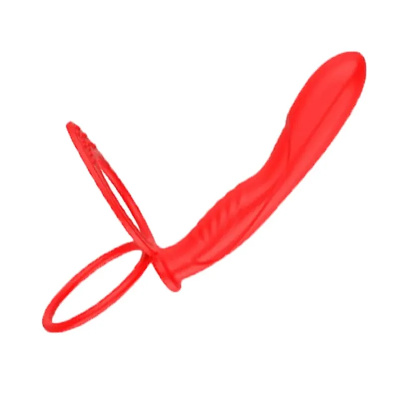 Dvojitá penetrace anální kolík Vibrátor Dildo erekční kroužek anální kolík pro muže Pásek na penis Vaginální kolík Sexuální hračky pro dospělé pro páry